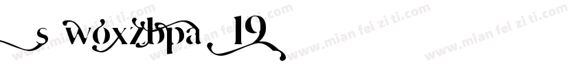 KSIWOXZBPA0 19 0字体转换